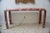 Mid 20th Century Karl Springer Style Marble Console Table For Sale - Image 5 of 12