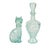 A charming set of two Italian carafes or liqueur bottles made by Vetreria Etrusca; one is shaped like a cat and the other...