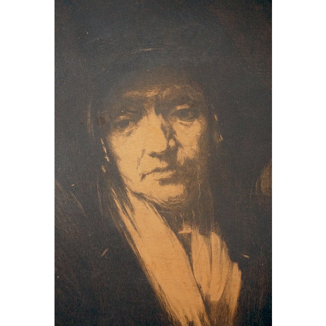 Early 20th Century Original Study of Rembrandt’s Portrait of an Old Woman by Eustaphy Shilnikovsky For Sale - Image 5 of 7