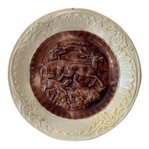 Late 19th Century English Majolica Plate