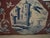 A traditional Dutch Delft rectangular brick flower frog with landscape illustrations. Made in Holland in the Williamsburg...