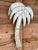 Baby Blue Vintage Coastal Florida Palm Tree Wall Mirror For Sale - Image 8 of 9