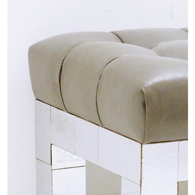 Cityscape Series Vanity Stool from Paul Evans, 1970s For Sale - Image 3 of 11
