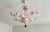 Vintage Murano Style Floral Chandelier – Romantic Pink & White Glass Bouquet Light - Pair For Sale - Image 17 of 18