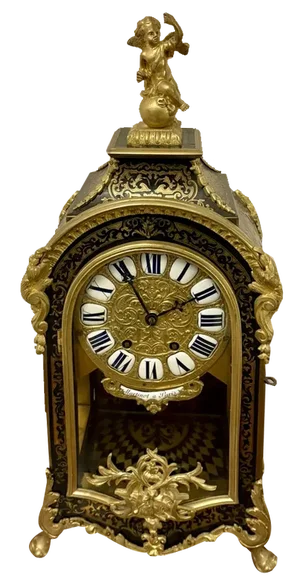 Large 18th Century French Boulle and Ormolu Mounted Bracket Clock by Martinot of Paris, 1730s