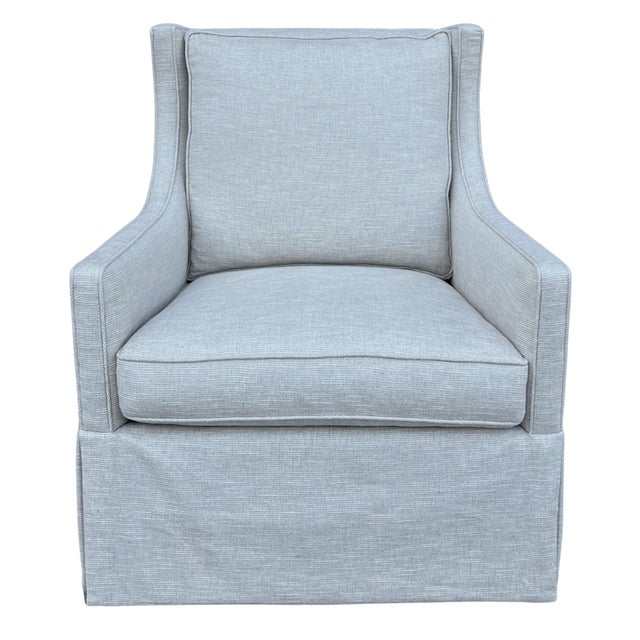 Lee Industries Lee Industries Transitional Swivel Chair For Sale - Image 4 of 9