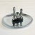 Figurative 1970s Vintage Boho Chic Figurative Chrome Large Billed Ducks Ashtray With Snuffer. For Sale - Image 3 of 6