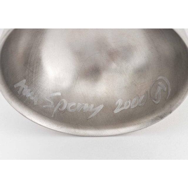 Silver Ann Sperry Welded Steel Sculptural Tazza For Sale - Image 8 of 8