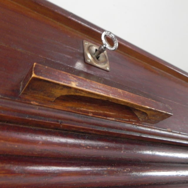 Oak Roller Shutter Cabinet, 1920s For Sale - Image 10 of 18