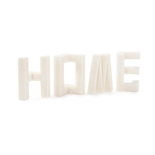 Plastic Home Is In Heart Sculpture in Polyresin For Sale - Image 7 of 10