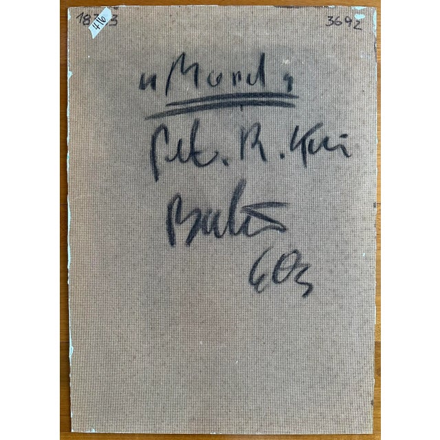 White Titled Painting, Peter Keil, 1960s - Junge Wilde Collection For Sale - Image 8 of 8