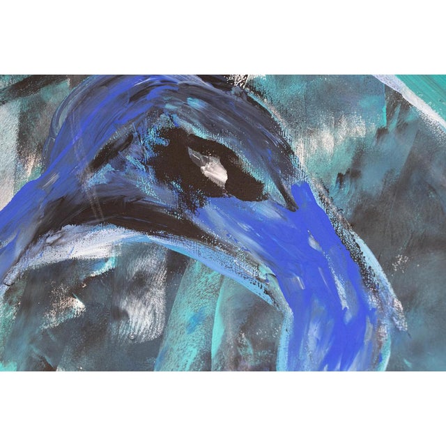 German post expressionism painting 'Male Chimera', 2000 by Ingrid Stolzenberg (former Ellmauer). Ingrid Stolzenberg lives...