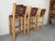 Wood Vintage Rustic Southwestern Log Bar Stools With Metal Eagle Backrests – Set of 3 For Sale - Image 7 of 12