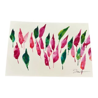 Signed Original Watercolor Botanical by Nancy Smith For Sale