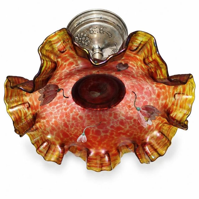 19th Century Glass and Silver Stemmed Goblet For Sale - Image 3 of 9