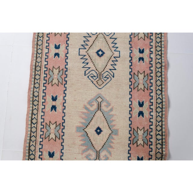 Hand-Knotted Antique Hallway Rug For Sale - Image 6 of 10