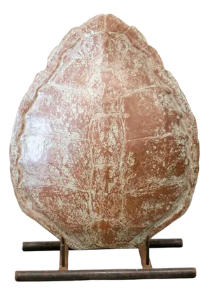 20th Century Fiber Turtle Shell Mold with Iron Support