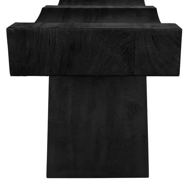 Not Yet Made - Made To Order NOIR Shibumi Bench, Burnt Black Finish For Sale - Image 5 of 5