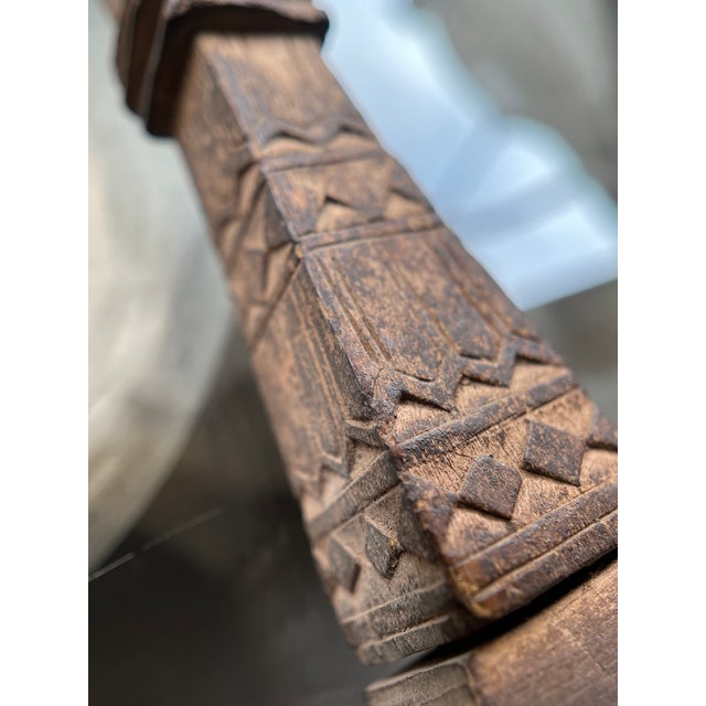 18th / 19th Century Scandinavian Collapsible Hand Reel (Haspel) - Primitive Folk Art Textile Tool / Niddy Noddy For Sale - Image 10 of 12
