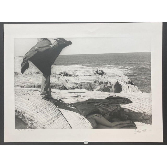 Original 1975 Roger Scott Nude in Australia Coastal Rocks Landscape