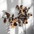 Gold Vintage Italian Gilt Tole Sunflower Wall Sconce, 48.5 In For Sale - Image 8 of 10