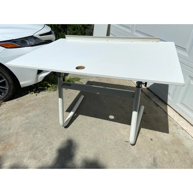 1990s Vintage Mid Century Modern Nanny Neolt Italy Drafting Table For Sale - Image 10 of 12