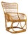 Rattan and Woven Cane Armchair, 1960s For Sale