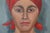 Belgian Artist, Expressionist Portrait of a Woman, 1950s, Oil on Canvas For Sale - Image 4 of 12