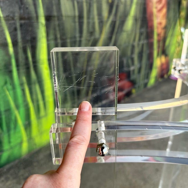 Lucite Dining Set by Charles Hollis Jones Mid-Century Modern For Sale - Image 12 of 12