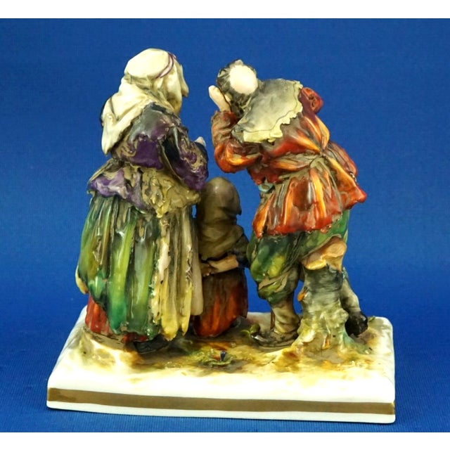 18th Century Porcelain Sculpture of a Beggars by Real Casa Ferdinandea Naples, Ginori Doccia, Italy For Sale - Image 5 of 18