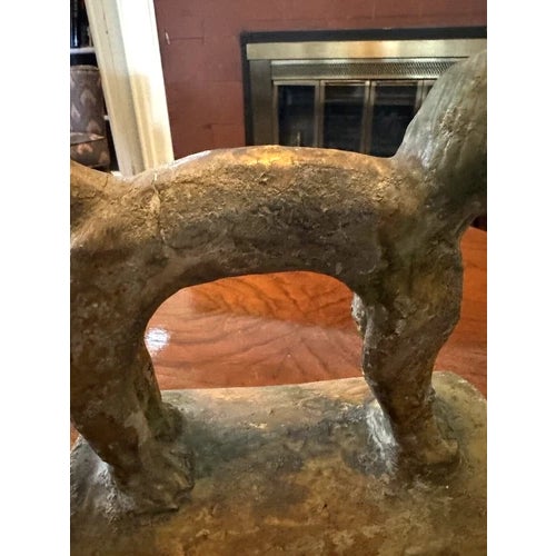 Antique Chinese Terra Cotta Animal Roof Tile on Curved Base For Sale - Image 10 of 12