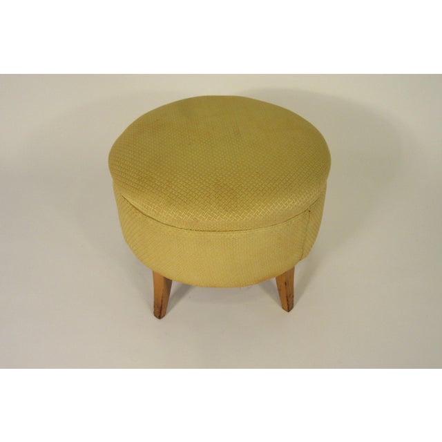 1950s Upholstered Ottoman For Sale - Image 4 of 12