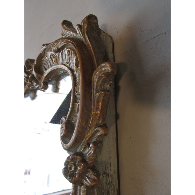 Antique Chinese Chippendale Carved Gold Leaf Pagoda Mirror For Sale In New York - Image 6 of 9