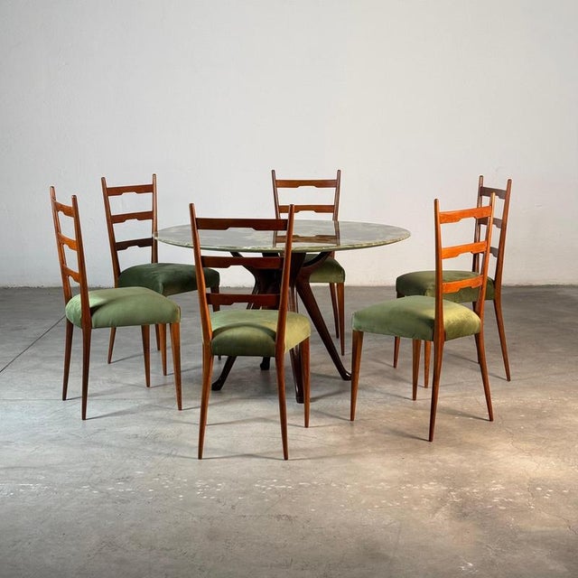 Dining Room Chairs attribuited to Gio Ponti, Italy, 1950s, Set of 6 For Sale - Image 17 of 18