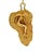 1950s Italian Handmade Modern Dancer 14k Gold Pendant For Sale - Image 10 of 10