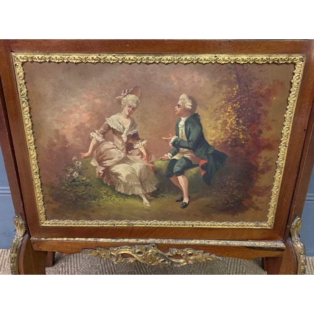 French Mahogany Vitrine by Vernis Martin, 1890 For Sale - Image 10 of 18