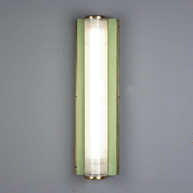 Glass Vintage Glass Wall Lamp, 1940s For Sale - Image 7 of 7