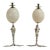 Pair of Mid Century Silver Plate Ostrich Egg and Frog Candlesticks by Antony Redmile For Sale