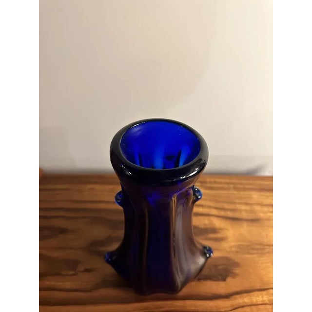 1960s Italian Hand-Blown Azure Blue Murano Glass, 1960s For Sale - Image 5 of 8