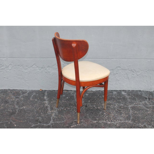 1950s Modern Oak Occasional Accent/ Side Chair For Sale In Miami - Image 6 of 9