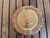 Mid 20th Century Small Scale Italian Wooden Sunburst Mirror - 11"d For Sale - Image 4 of 4
