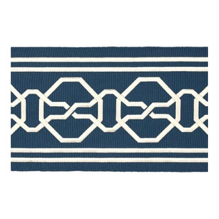Sample - Schumacher X Mary Mcdonald Malmaison Tape in Blue For Sale