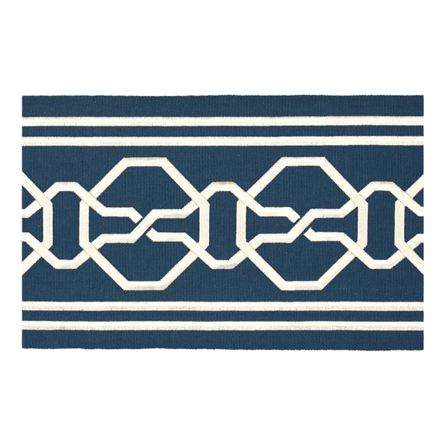 Sample - Schumacher X Mary Mcdonald Malmaison Tape in Blue For Sale
