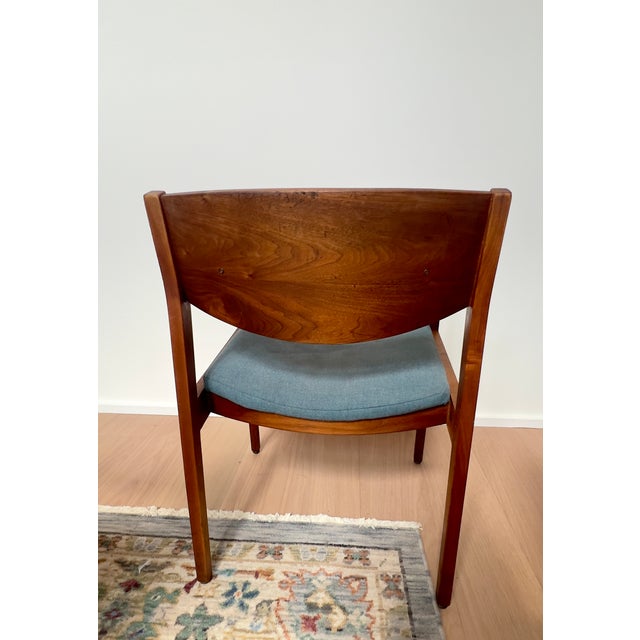 Mid-Century Modern 1970s Gunlocke Model 280 Walnut Armchair - 2 Available For Sale - Image 3 of 8