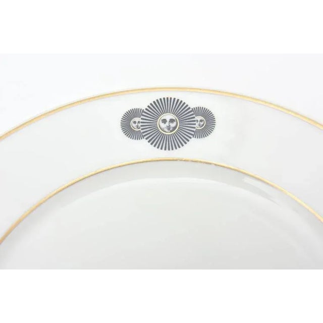Vintage Fornasetti Rosenthal Porcelain Medusa Dessert and Salad Plates- Set of 4 For Sale In Miami - Image 6 of 9