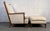 Mid-Century Upholstered Lounge Chair and Ottoman For Sale In New York - Image 6 of 16