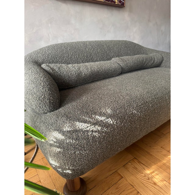 2020s Green Boucle Sofa For Sale - Image 5 of 5