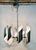 Metal Vintage Modern Chandelier, 1970s For Sale - Image 7 of 8