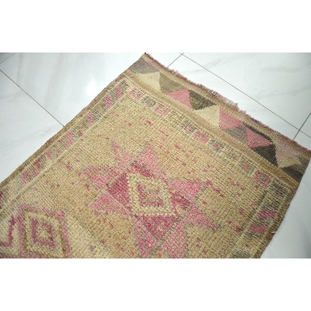 1960s Turkish Oushak Pastel Vintage Wool Area Rug For Sale - Image 5 of 11