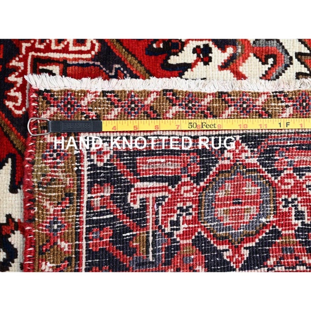 1960s Red Semi Antique Persian Rug For Sale - Image 12 of 12